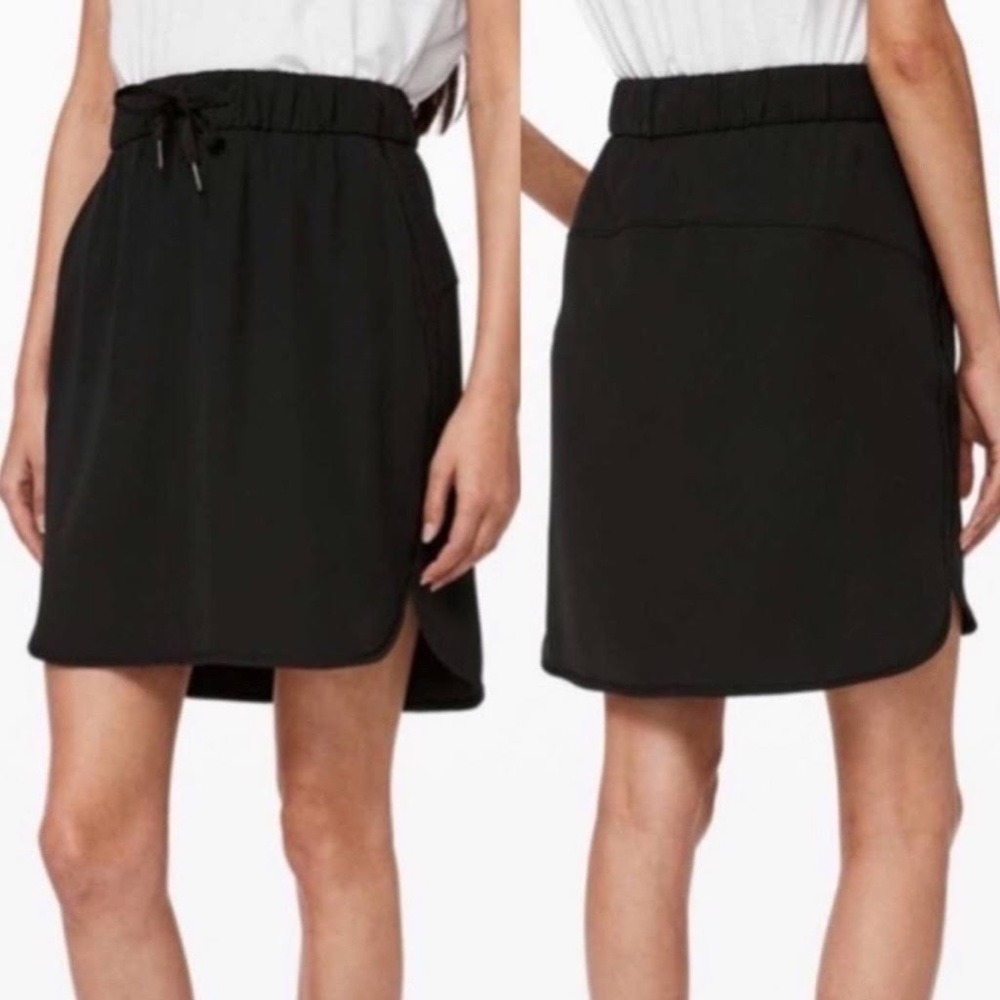 Lululemon On the Fly Black Skirt 2